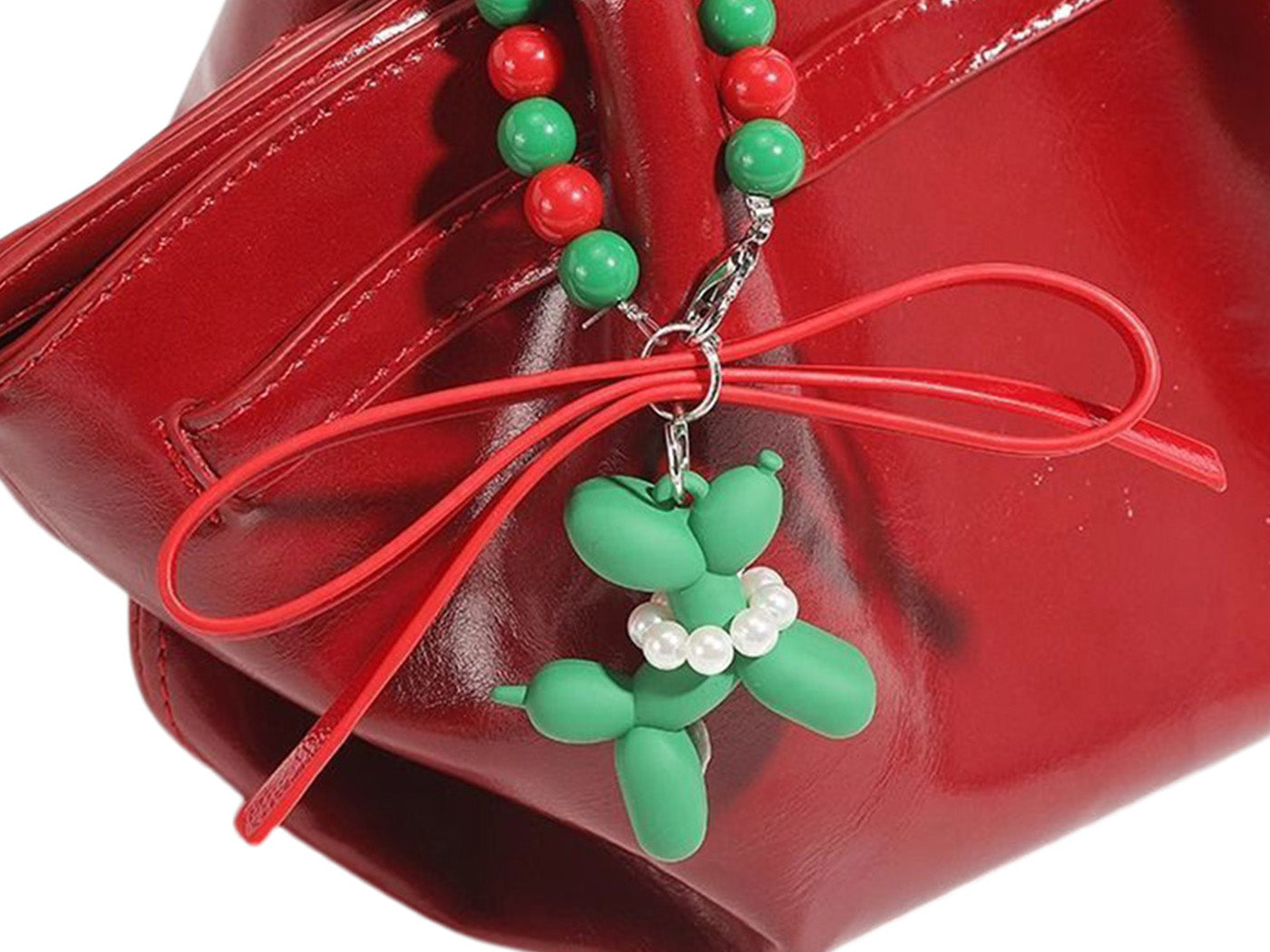 Christmas Red Women Patent Leather Bag Crossbody Bag Purse Handbag