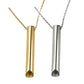 2Pcs Anxiety Breathing Necklace for Stress Relief-Gold and Silver