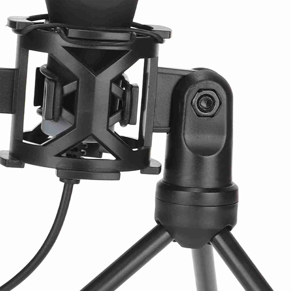 USB Condenser RGB Gaming Microphone with Tripod Stand