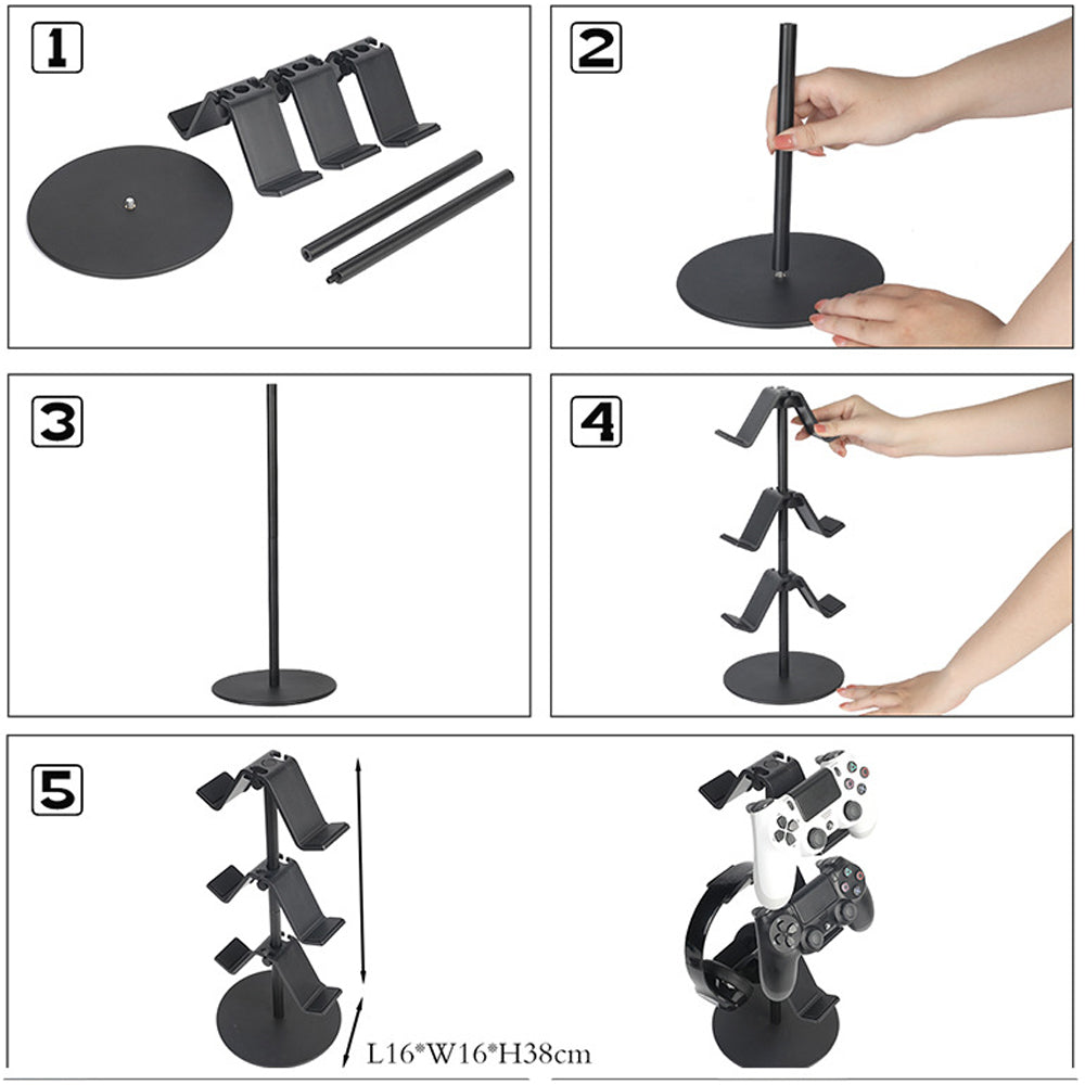 Controller Stand 3 Tier Game Controller Headset Holder