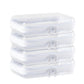4Pcs Large Clear Hard Shell Zipper Case Makeup Organiser Toy Storage Bag
