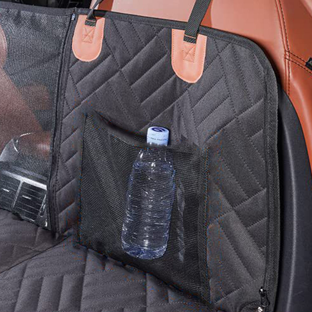 132x158cm Water-Resistant Hard Bottom Back Vehicle Seat Extending Cover for Dogs