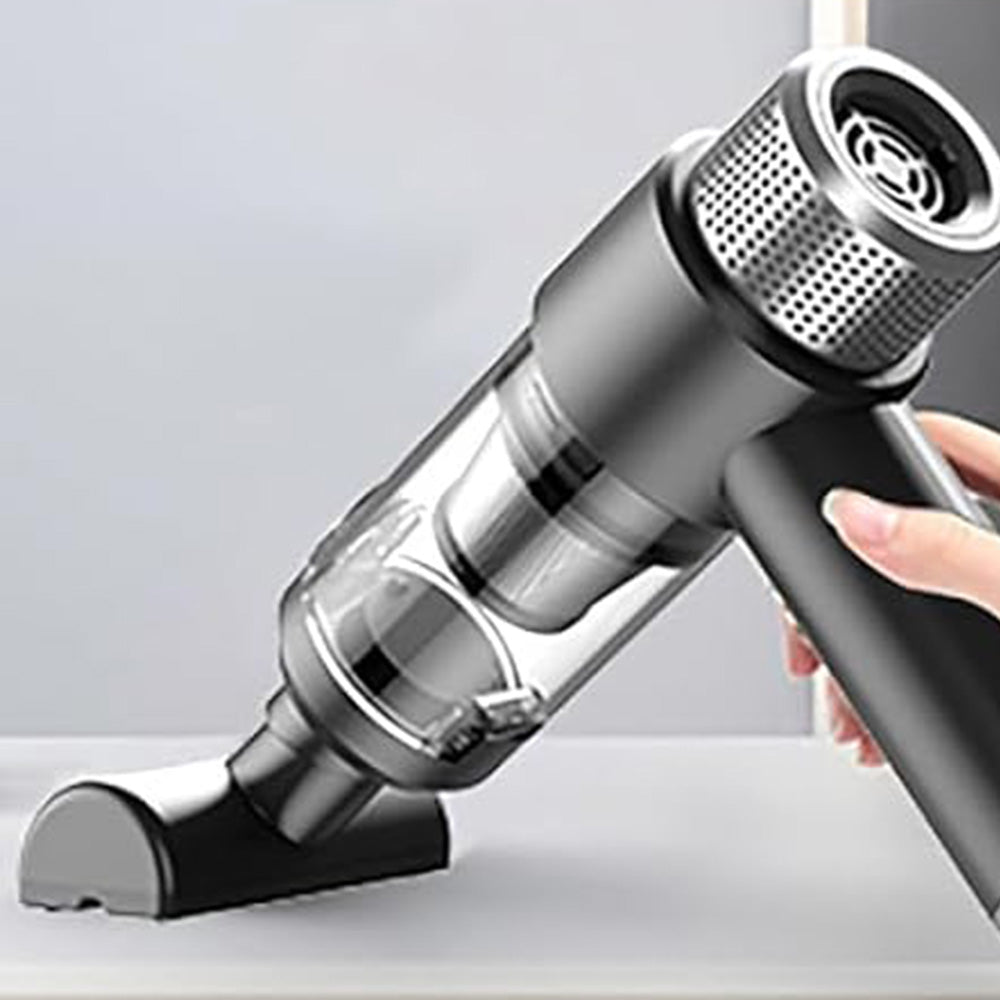 4-in-1 Handheld Air Duster and Car Vacuum Cleaner with LED Light