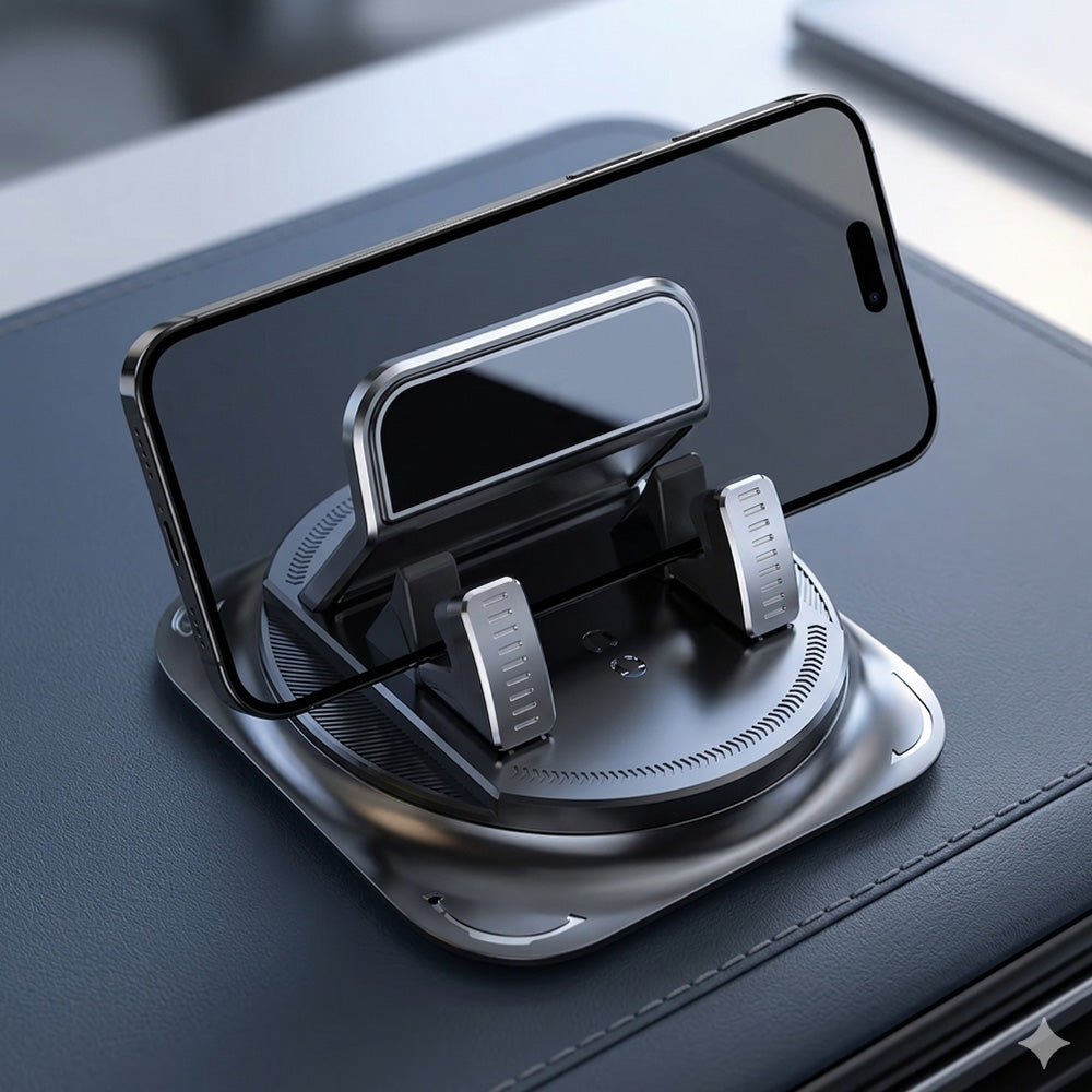 2Pcs 360 Degree Rotating Nonslip Dashboard Phone Holder for Car Navigation