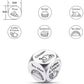 Stainless Steel Decision Dice Food Game Date Ideas Family Gift