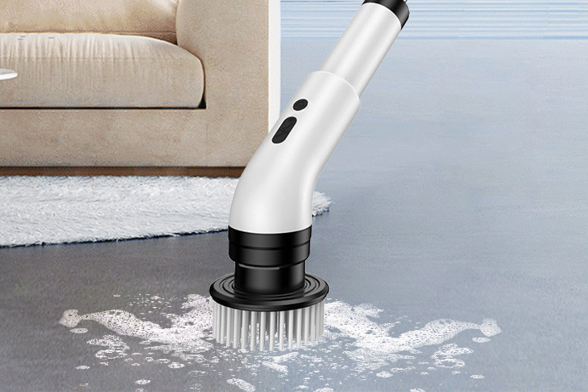 Electric Spin Scrubber with 9 Replaceable Brush Heads Cordless Bathroom Scrubber for Tile Kitchen