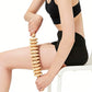 Wooden Curved 12 Roller Massage Stick Handheld Massage Tool For Legs And Thighs