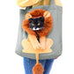 Pet Canvas Bag Lion-shaped Shoulder Bag Cat Dog Tote Bag Small Pet Carrier Bag