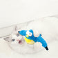 Rechargeable Squeaky Cat Toys Touch Activated Kitten Plush Flapping Toys