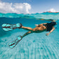Pair of Snorkel Fins Snorkeling Diving Swimming Fins Barefoot Flippers