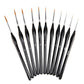 11 PCS Artist Paint Brush Set Detail Painting Brush for Watercolor Acrylic Oil