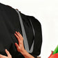 Handy Laundry Rolling Christmas Tree Storage Bag With Handle For Easy Transport-Black