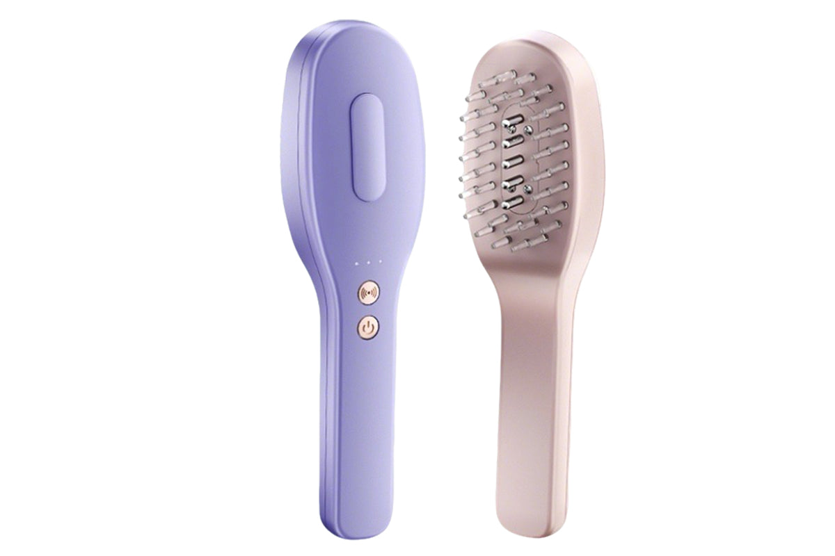 Scalp Massage Comb with Red and Blue Light