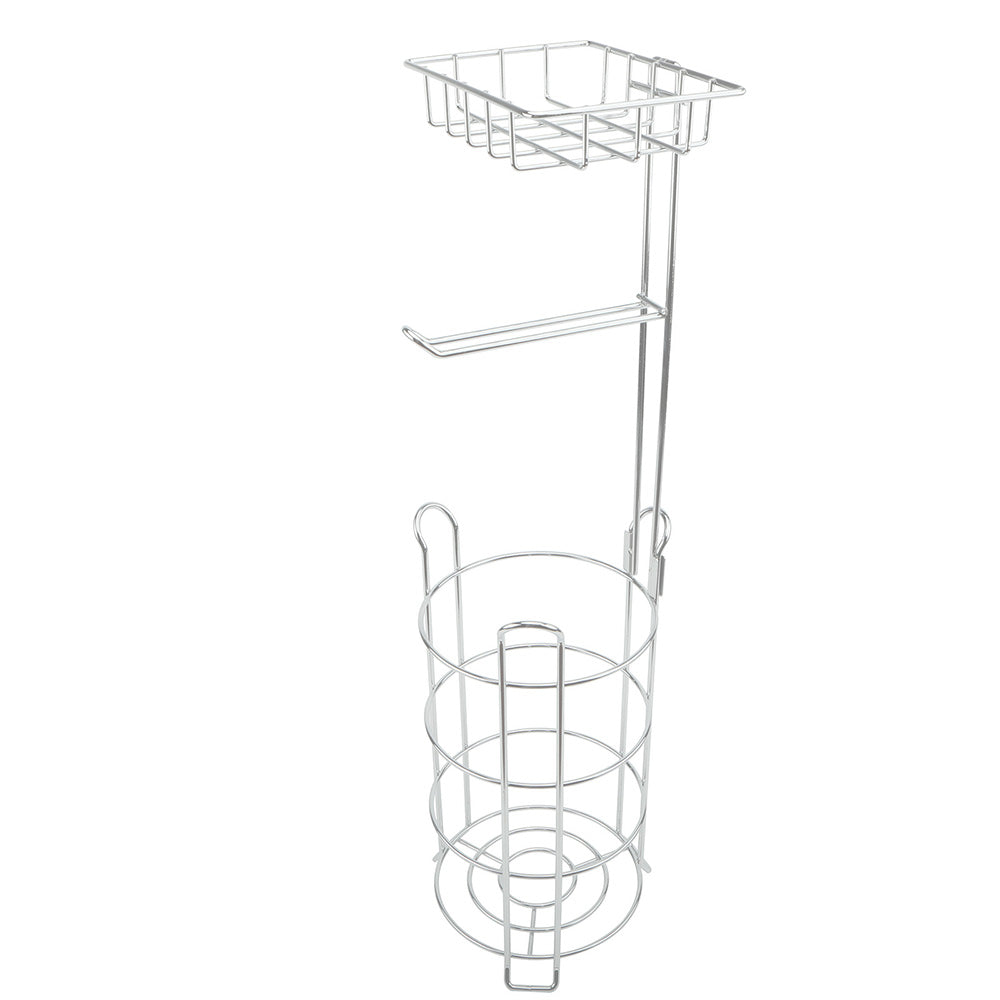 Freestanding Toilet Paper Holder with Storage Basket