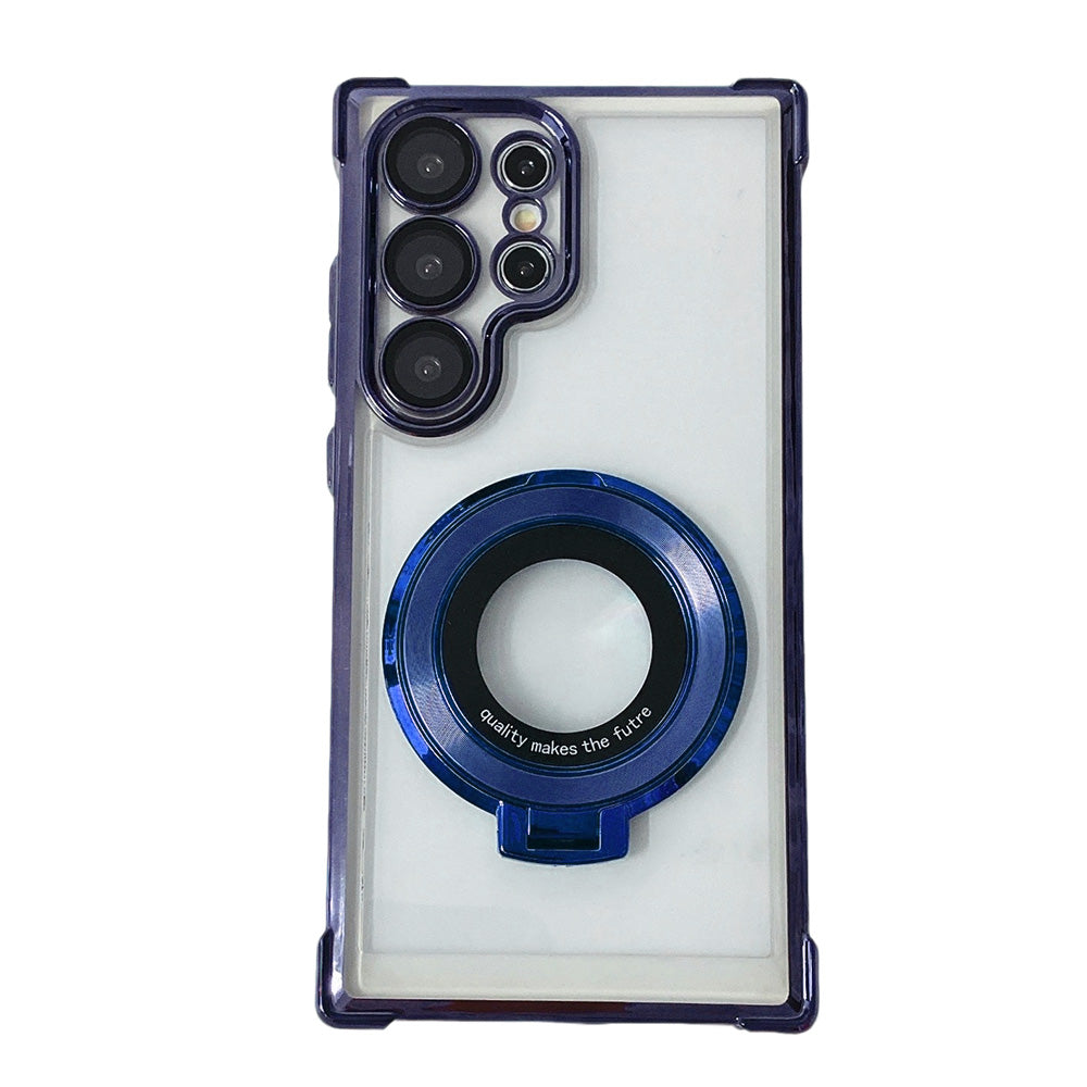 Thin Shockproof Stand Case Compatible with Samsung Galaxy S26 Ultra with Lens Cover