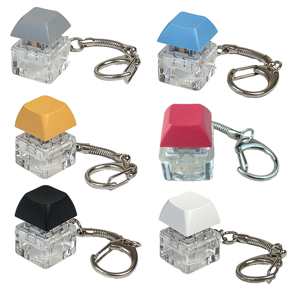 6Pcs Keyboard Fidget Keychain Stress Relief and Relaxing Fun Toy