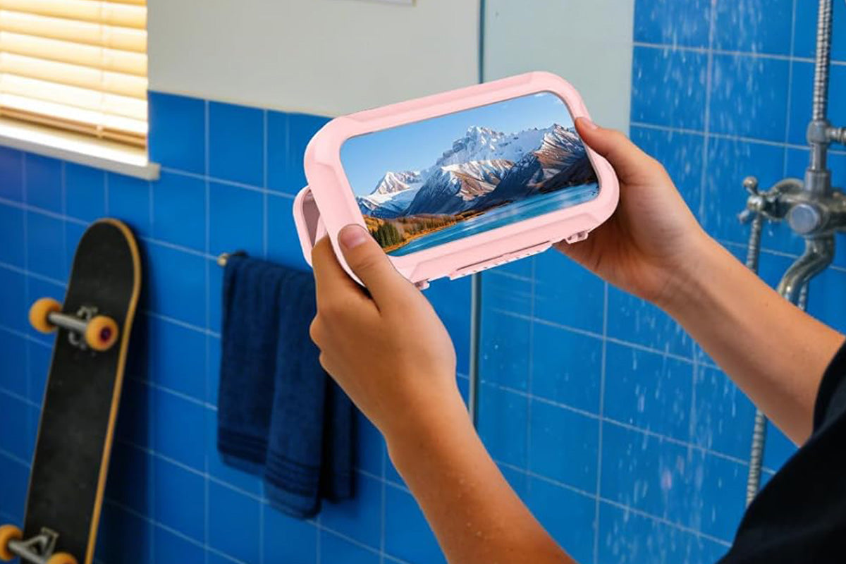 Waterproof Anti-Fog Rotating Shower Phone Holder for Bathroom Smartphone Case