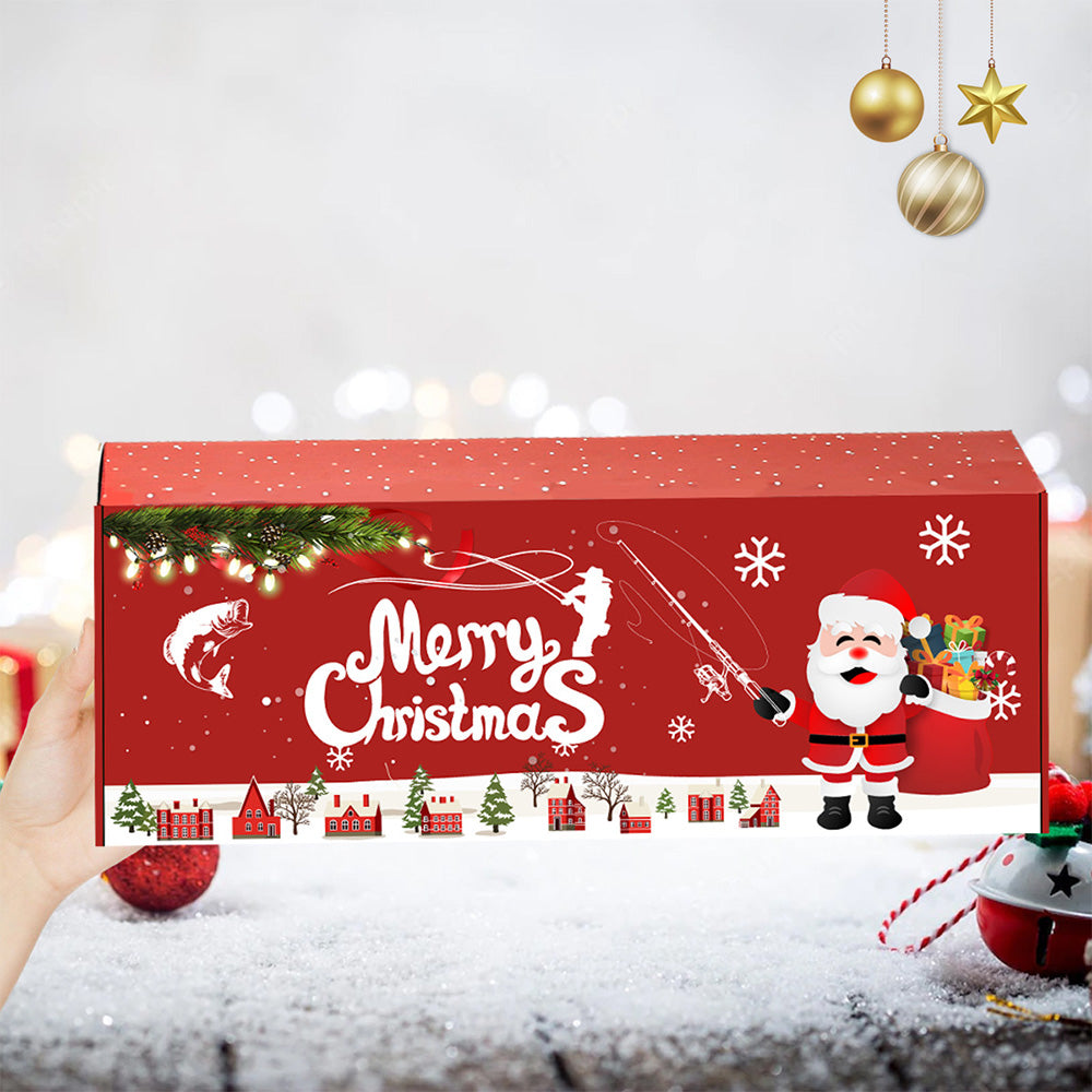 Christmas Fishing Lures Set 24Pcs Unique Lures Set for Fishing Enthusiasts Holiday Gift Box for Anglers