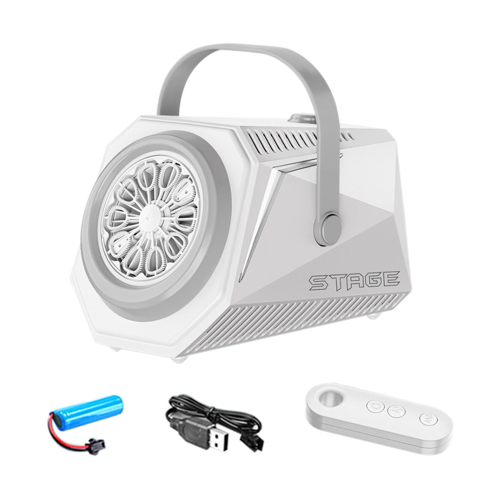 Automatic Bubble Machine Upgrade Portable Bubble Maker Blower LED Light