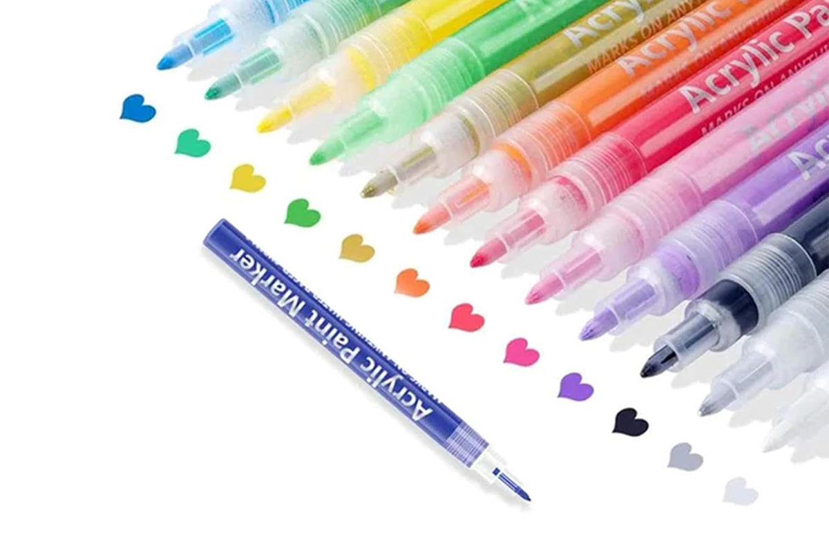 DIY Nail Art Paint Pen Set Quick Drying Acrylic Paint Markers Nail Dotting Drawing Pens for Manicure