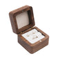 Double Holes Ring Storage Wooden Box for Jewelry Display