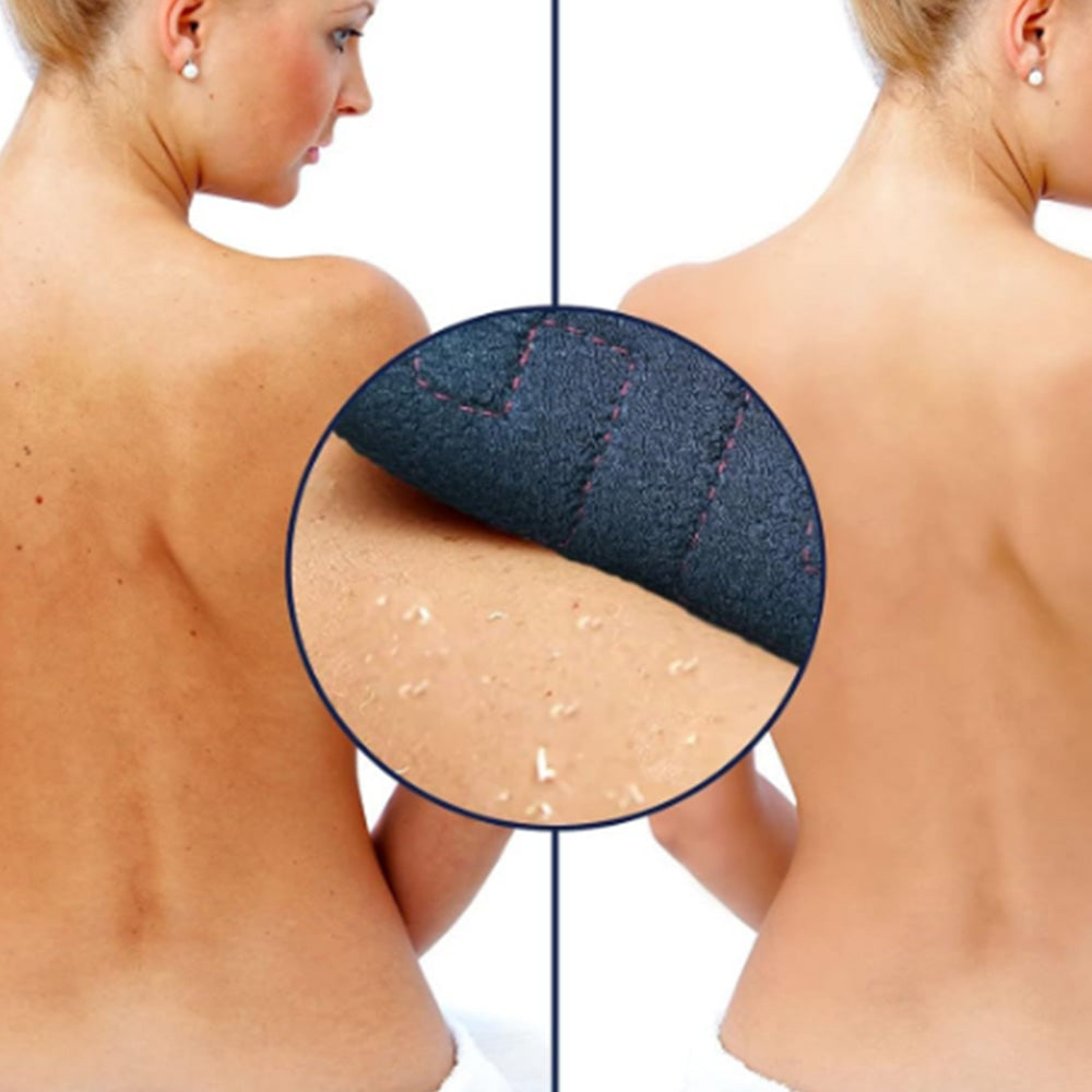 Bath Shower Exfoliating Back Strap Double-Sided Back Scrub Towel