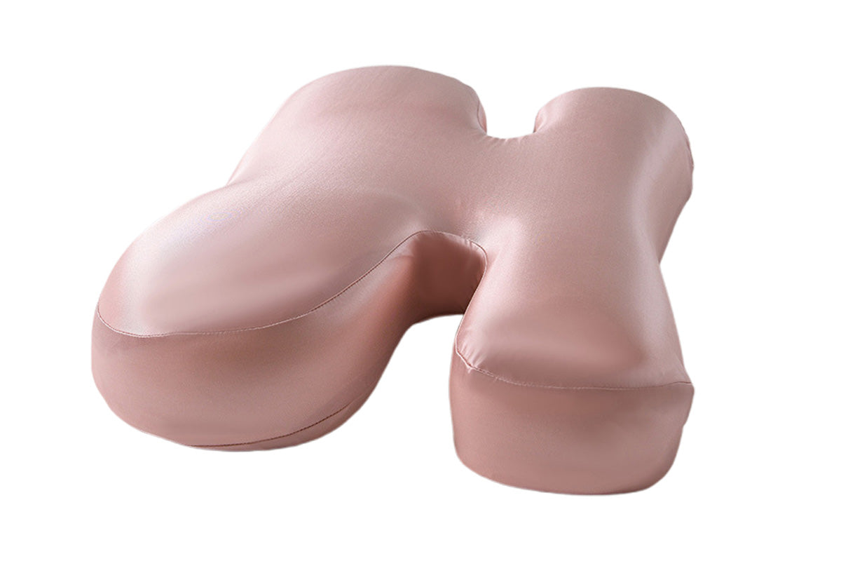 H-Shape Anti-Wrinkle Side Sleeper Pillow Satin Sleep Pillow