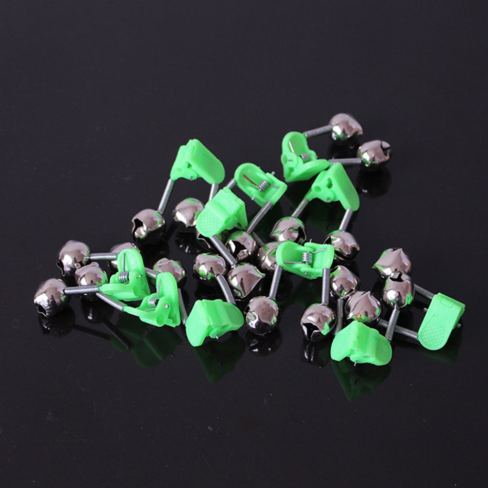 20 Pcs Fishing Bite Alarm Bells for Rod Tips Day and Night