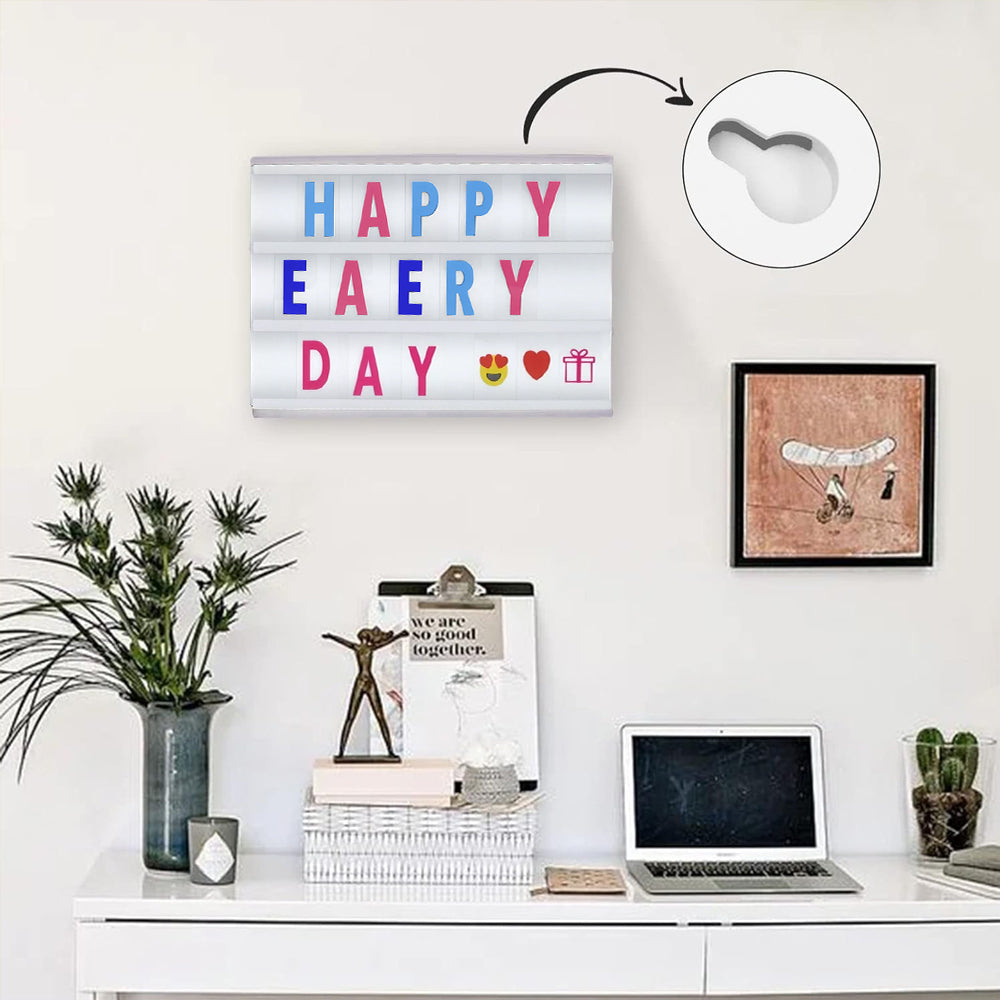 LED Cinema Light Box with 96 Letters