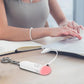 130dB Rechargeable Personal Alarm Keychain with LED Light