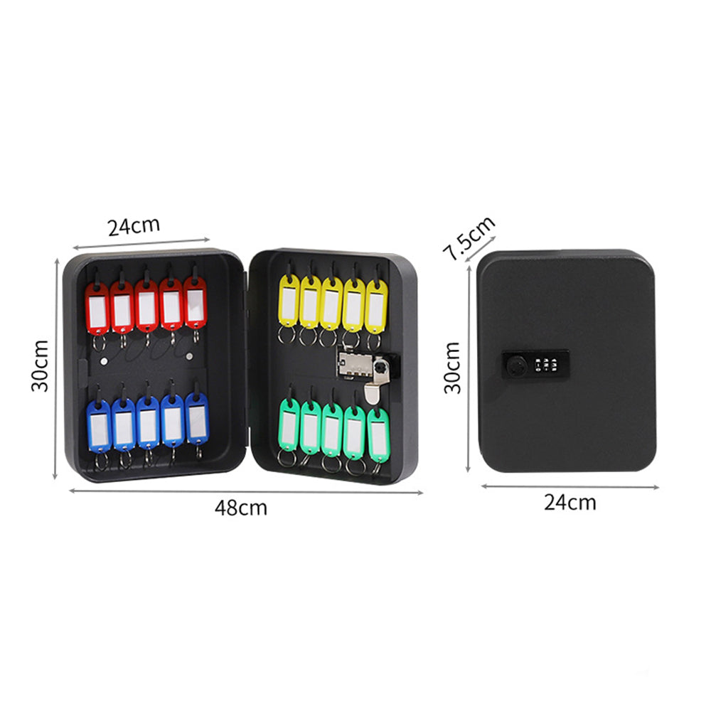 Wall Mount Key Storage Security Combination Lock Cabinet-36 Keys Type