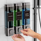 No-Drill Wall-Mounted Triple Soap Dispenser for Bathroom Shampoo Conditioner & Body Wash