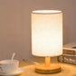 Small Bedside Night Table Lamp For Bedroom Minimalist Nightstand Lamp With Round Shade