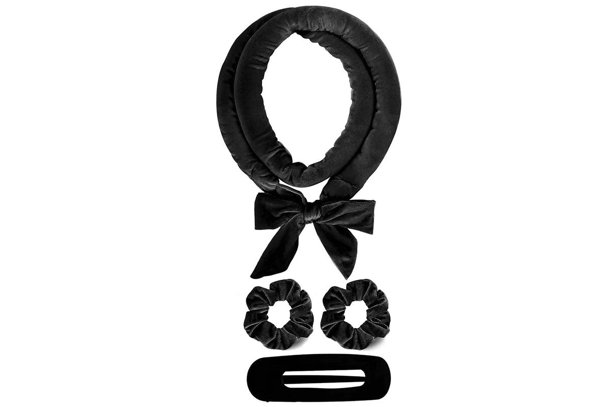 4PCS Heatless Hair Curler Set Overnight Heatless Curling Set With Scrunchies And Clip