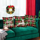 45x45cm Linen Christmas Pillow Cover Throw Pillowcase