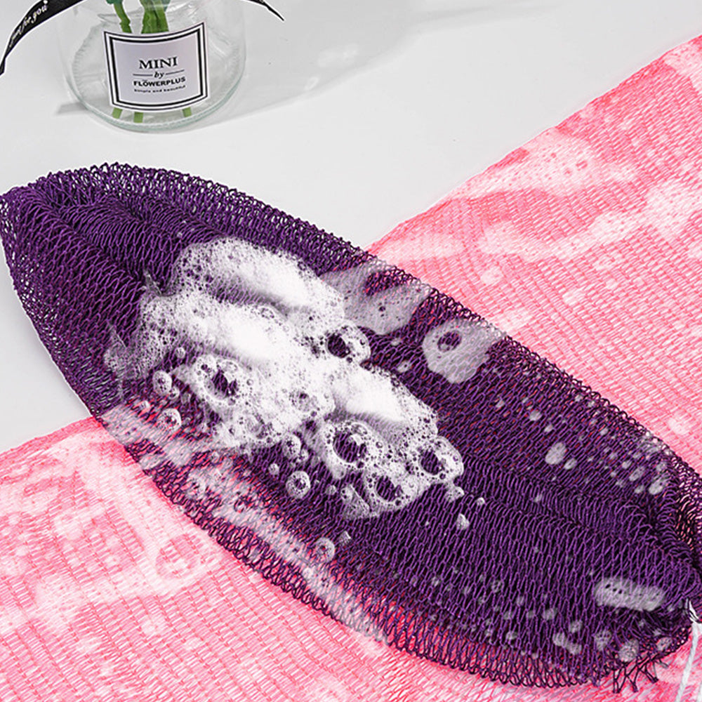 2PCS African Net Sponge Body Scrubber for Exfoliating and Bathing