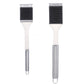 2 Pack BBQ Grill Brush Set Stainless Steel Wire Brushes in 41.9cm and 35.6cm for Outdoor Grilling