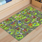 Car Track Play Mat Educational City Road Rug Non Slip Floor Playmat