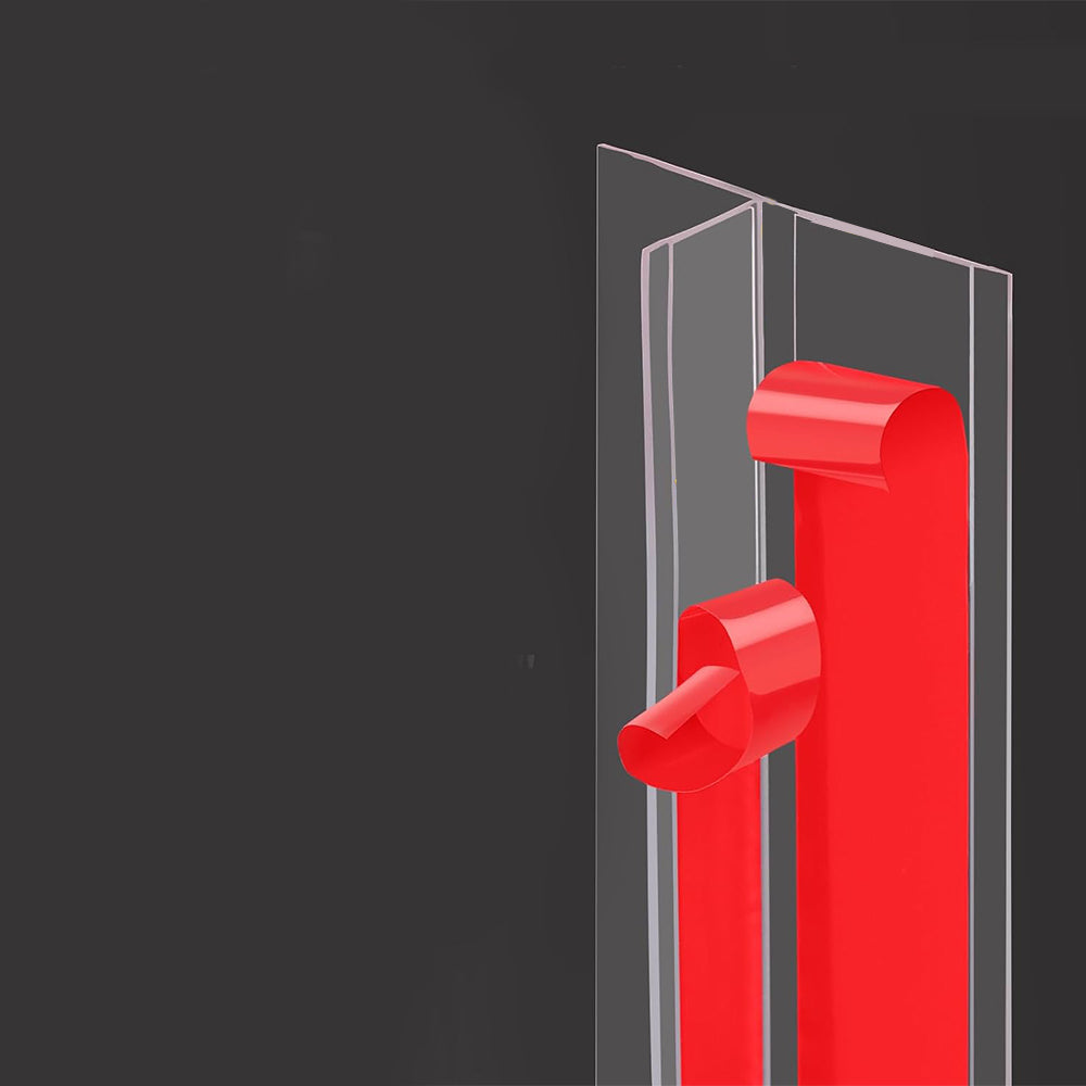 3m T-shaped Clear Silicone Seal Strip for Door and Windows Gaps