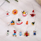 48pcs Wooden Christmas Tree Ornaments Set for Holiday Decoration