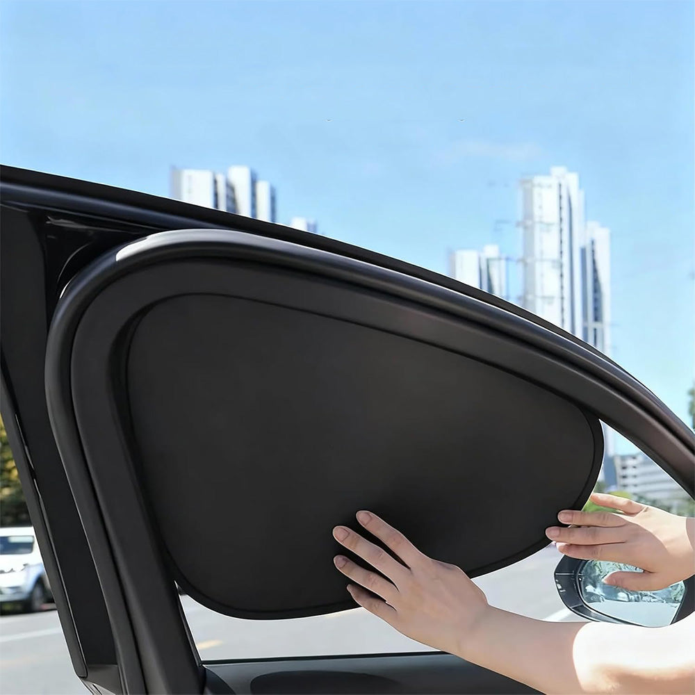 4Pcs Car Window Sun Shades Side and Rear UV Protection Covers