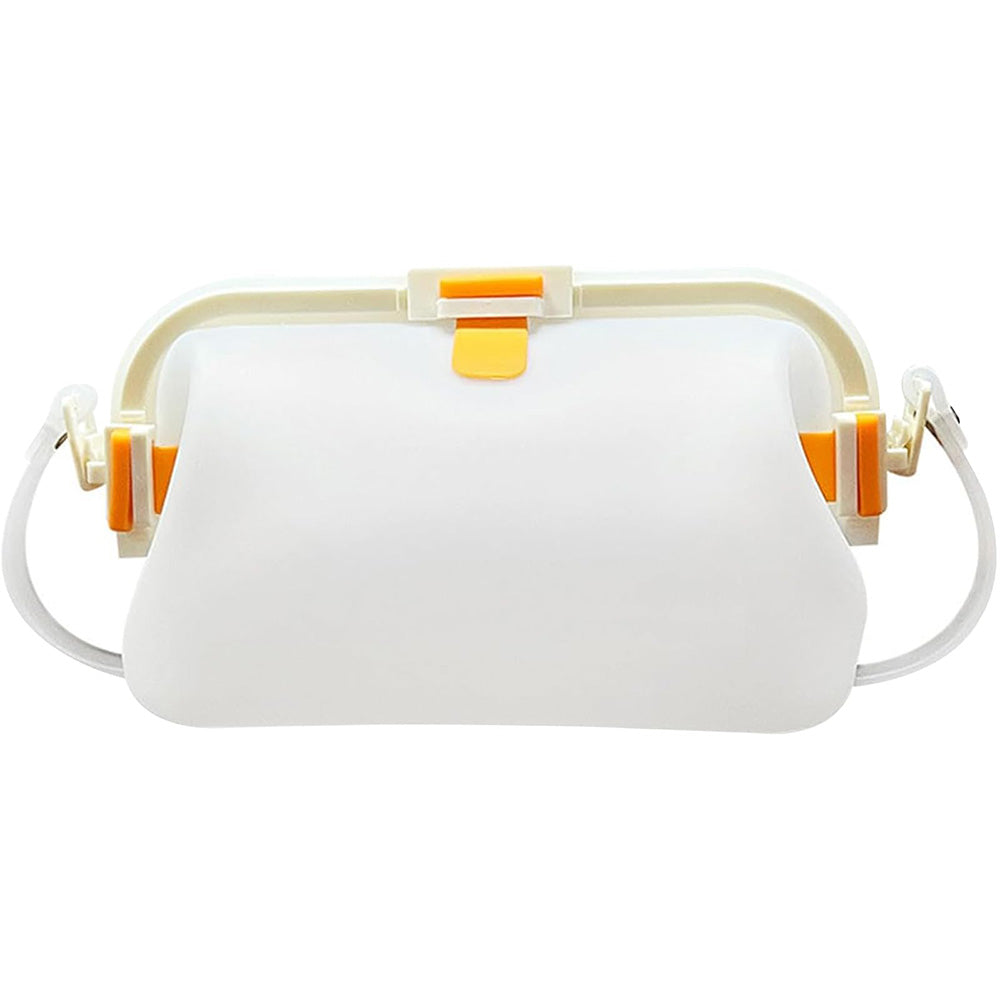 Water-resistant Foldable Silicone Beach Bag with Handle for Camping Seaside