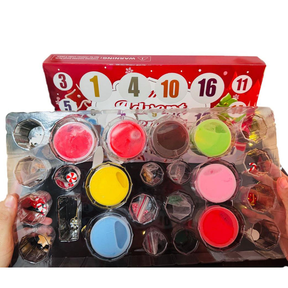 Advent Calendar 24 Days of Slime and Charm Kit Christmas Countdown Calendar