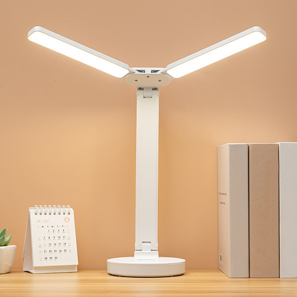 Double Head LED Foldable Touch Control Desk Light