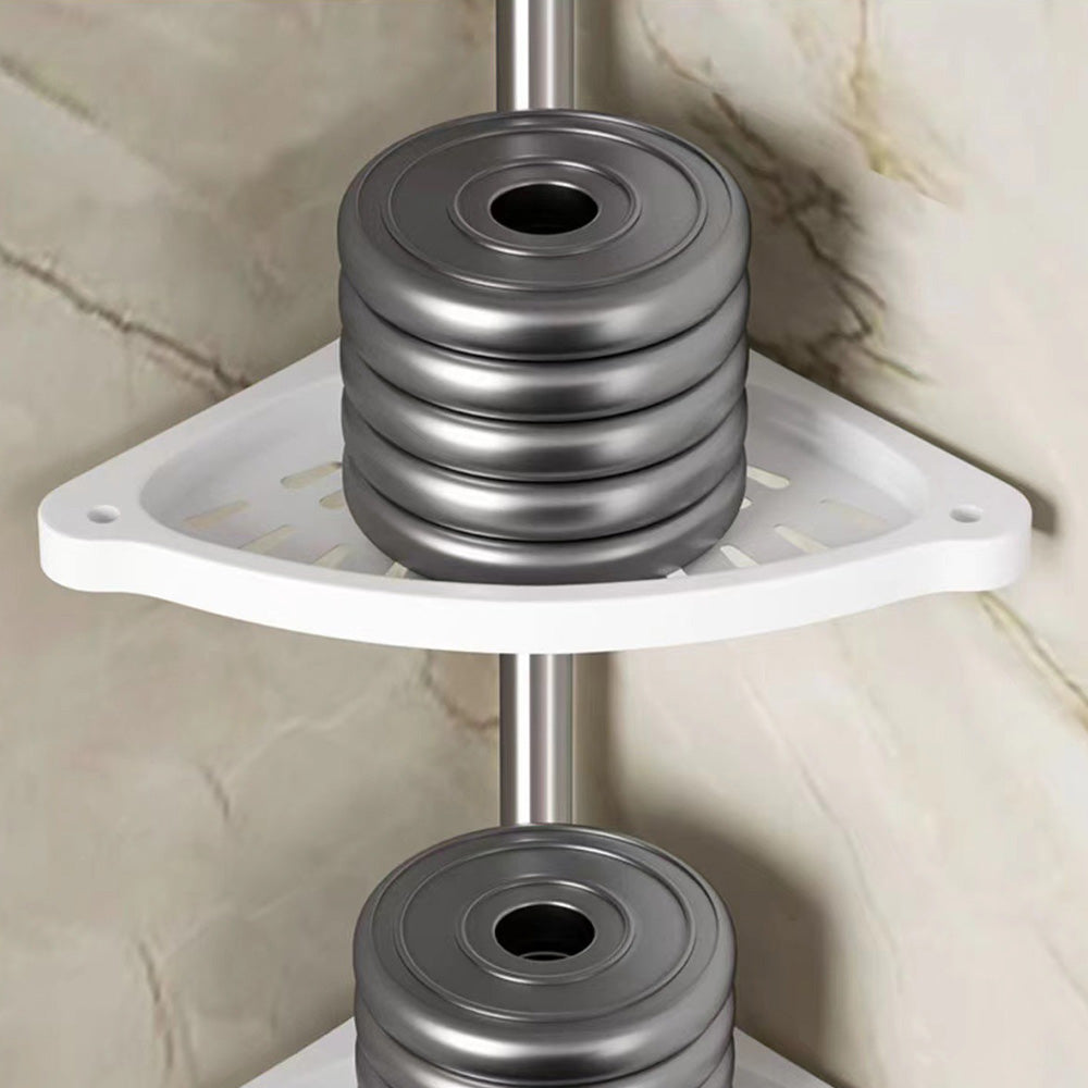 4 Tier Telescopic Bathroom Wall Corner Shelf Rack Shower Caddy Storage Organizer