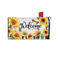 2Pcs Sunflower Adhesive Mailbox Cover for Outdoor Garden Decor