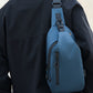 Water-Resistant Sling Bag Anti-Theft Chest Pack Crossbody Backpack with USB Charging Port and Headphone Hole