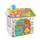 DIY Colorable Cardboard House with 6 Colored Pens-house