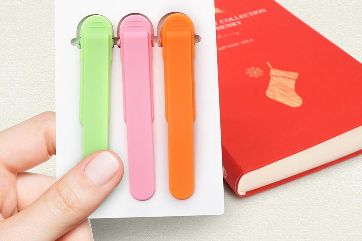 3Pcs Automatic Bookmark Silicone Book Marks for Reading Women