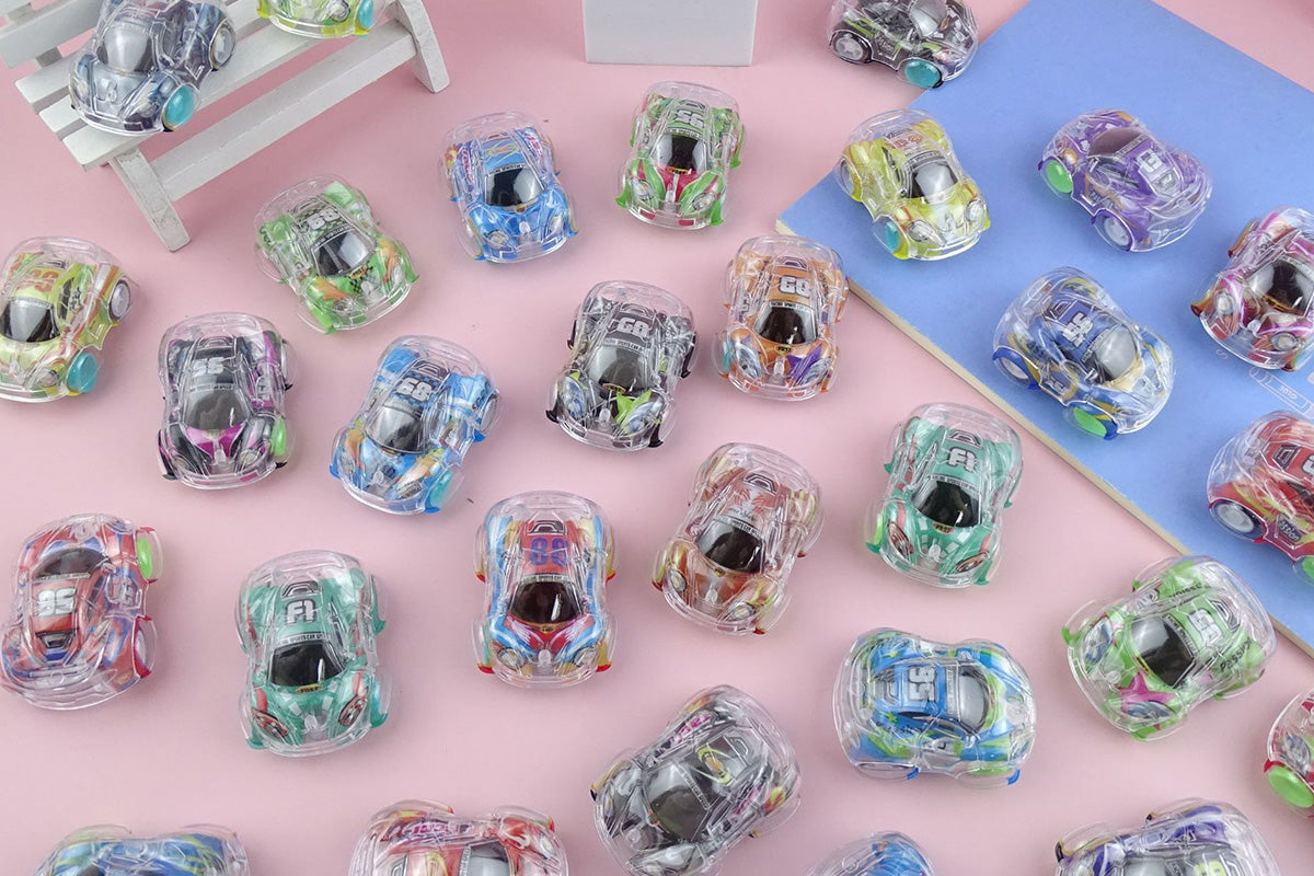50Pcs Mini Pull Back Cars Set Pull Back Racing Vehicles Goodie Bag Stuffers